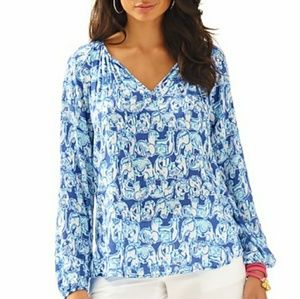 Lilly Pulitzer Willa Tunic Top in Get Trunky